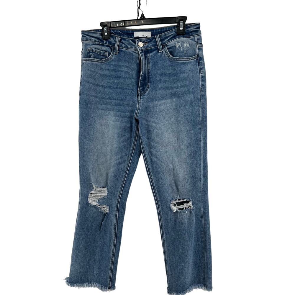 Women's Straight Leg Jeans - Blue